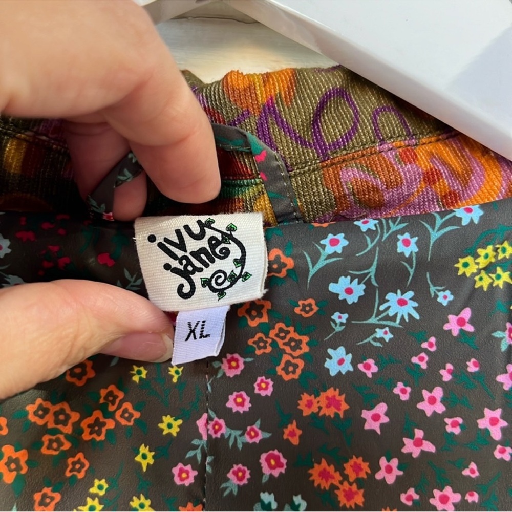 Nwot Ivy Jane Printed Corduroy Blazer XL - Picture 5 of 7